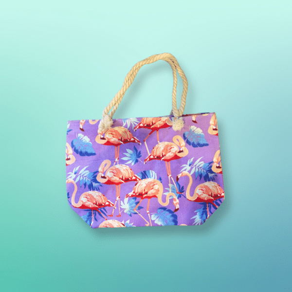 Bolso de tela diseño de Flamingos